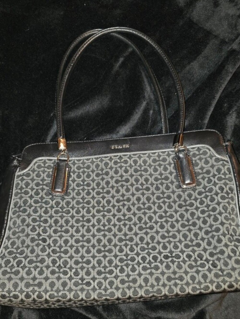 Vintage Coach Madison Needlepoint Kimberly Carryall Satchel